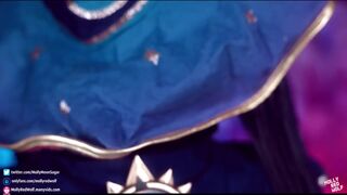 Cosplayes amatőr web kamerás szuka megkettyintve