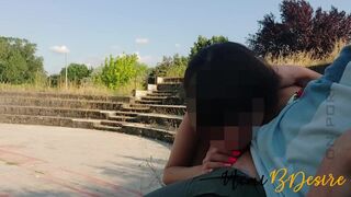 Amatőr dél amerikai házaspár a szabadban kufircol