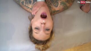 Könyörtelen német amatőr milf cumizza a gigantikus fasznak