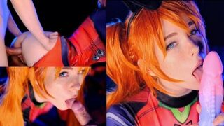 Forró maca asuka langley: nyálkás cumizás és muff telelövés - Mollyredwolf
