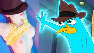 Perry a platypus ánuszát tele spricceli dr. doofenshmirtz
