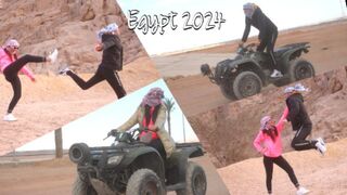Motor, pina és baszás: izgat, ahogy a sínai-sivatagban motorozik egy kívánatos ribanc, egyiptom 2024